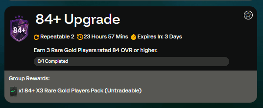FC 24 Triple Threat: 84+ upgrade SCR