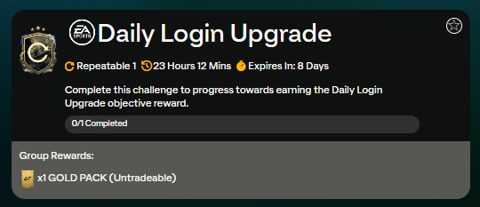 FC 24 Black Friday: daily login upgrade