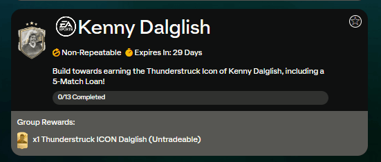 FC 24: requisiti SCR Dalglish Icona Thunderstruck