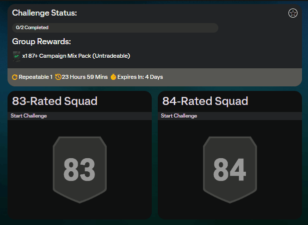 FC 24: requisiti SCR Campagna mista 87+