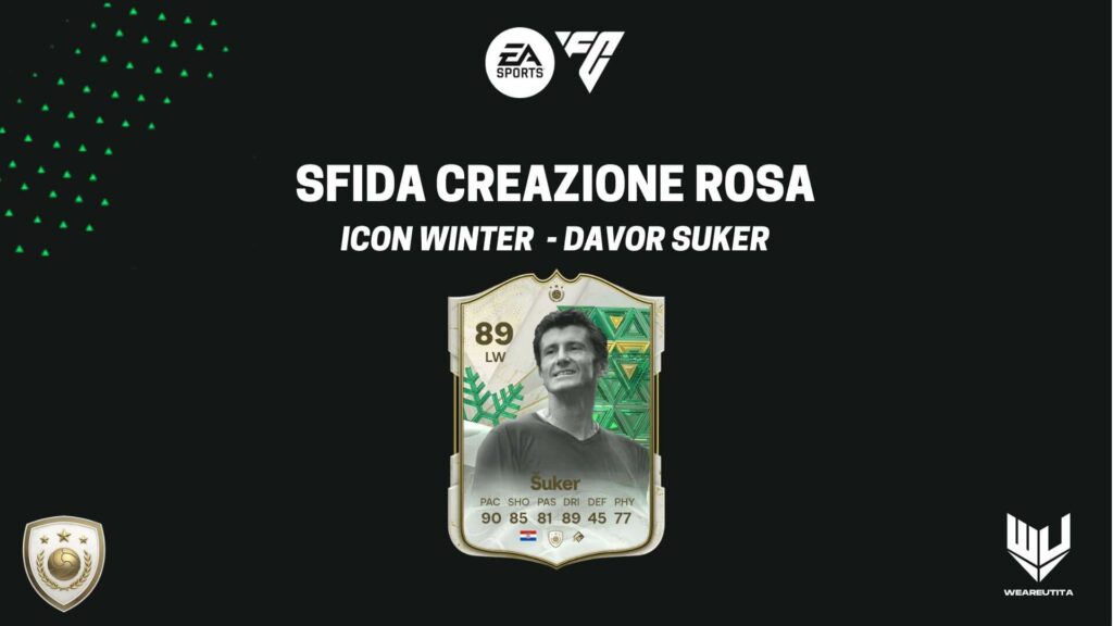 FC 24: Davor Suker Icon Winter Wildcards SBC