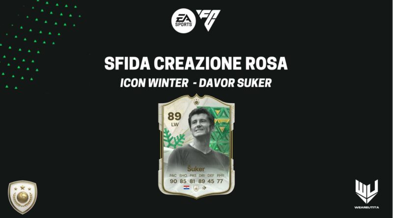 FC 24: Davor Suker Icon Winter Wildcards SBC