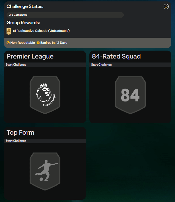 FC 24: requisiti SCR Caicedo Radioactive