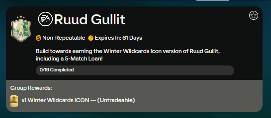FC 24: requisiti SCR Ruud Gullit Icona Winter