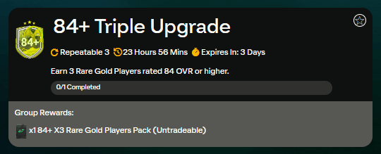 FC 24 Radioactive: SCR triplo aggiornamento 84+