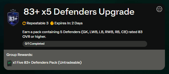 FC 24: 83+ x5 difensori SBC