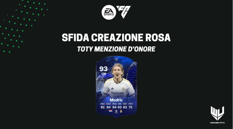FC 24: Luka Modric Menzione d'Onore TOTY SBC