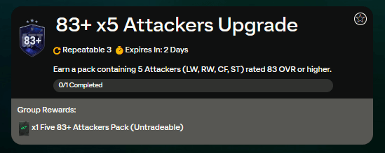 FC 24: SCR TOTY att 83+ x5