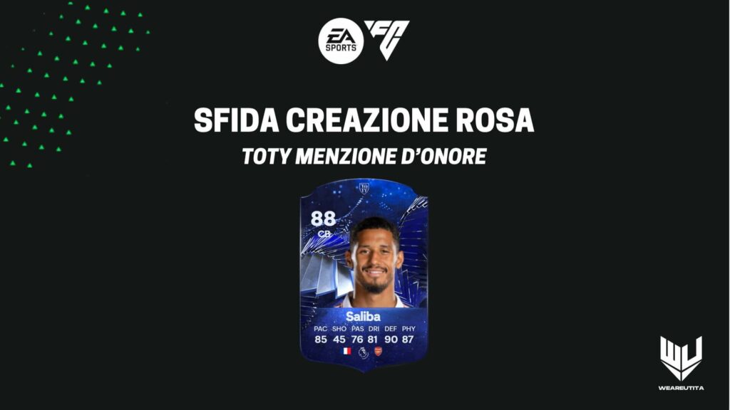 FC 24: William Saliba TOTY Menzione d'Onore