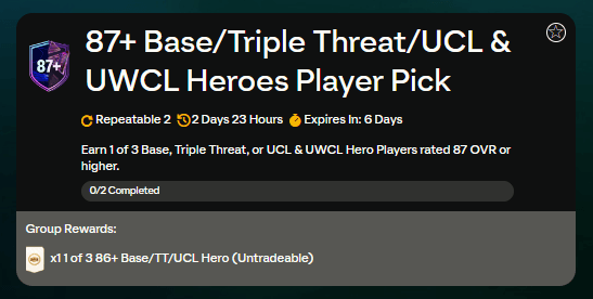 FC 24 TOTY: 87+ Hero upgrade SBC