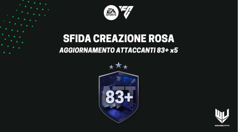 FC 24: aggiornamento attaccanti 83x5 TOTY SBC