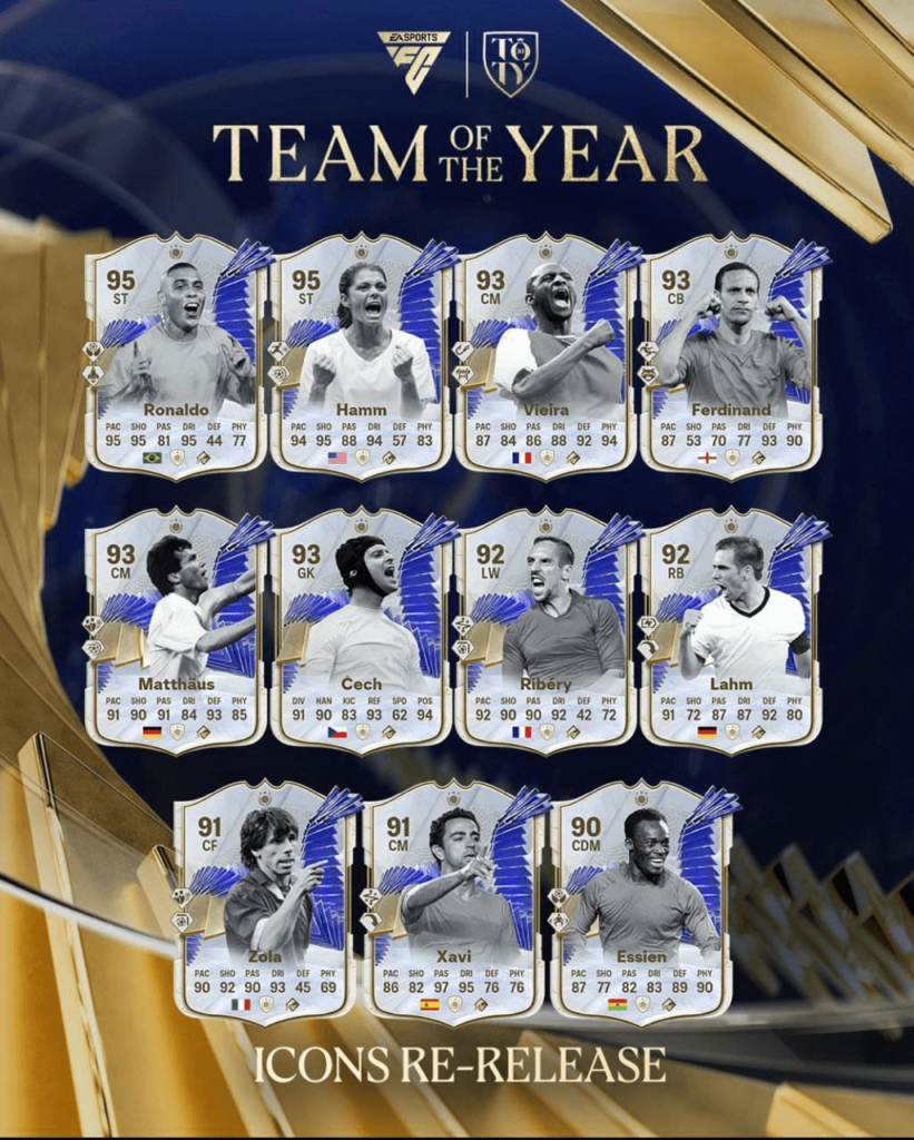 FC 24: TOTY Icon team completo