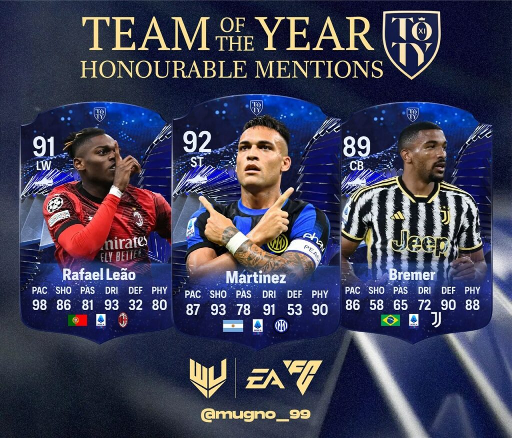 FC 24: Menzione d'Onore TOTY Serie A Tim prediction