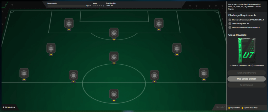 FC 24: requisiti SCR agg difensori 83+ x5