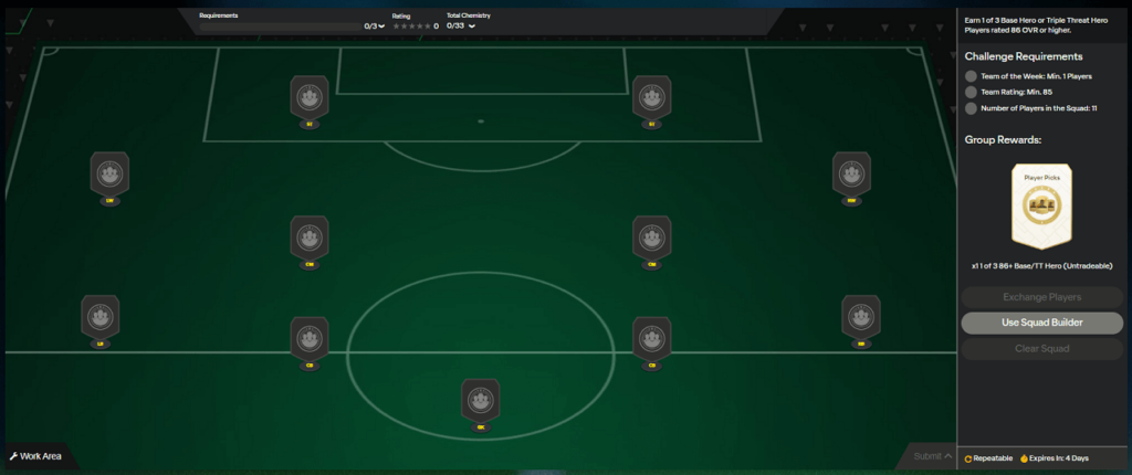 FC 24: requisiti SCR Hero base o Triple Threat