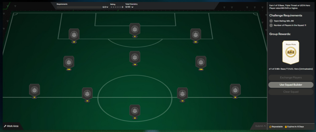 FC 24 Versus: requisiti SCR scelta Eroe 86+