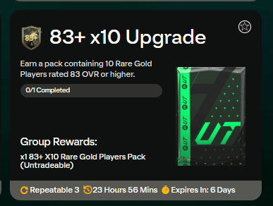 FC 24 Showdown Series: 83x10 upgrade SBC