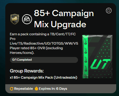 FC 24 Showdown Series: campagna mix upgrade 85+