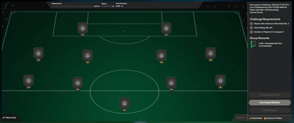 FC 24: requisiti SCR Showdown Series campagna misto 85+