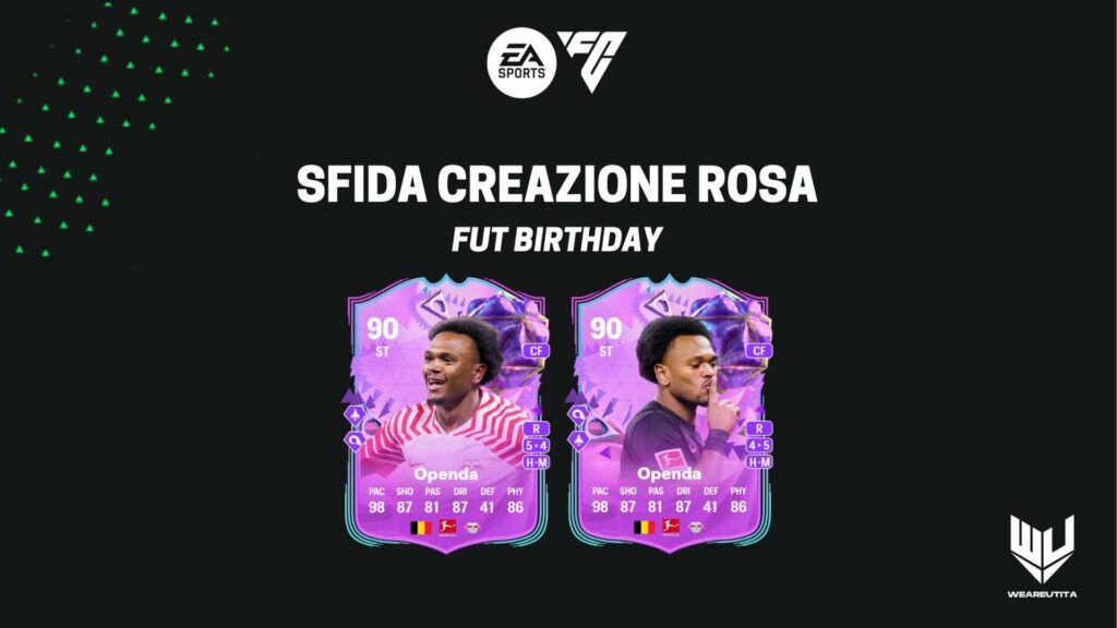 FC 24: scelta Openda FUT Birthday SBC
