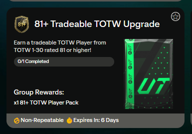 FC 24 Warm-Up TOTS: TOTW upgrade 81+ scambiabile