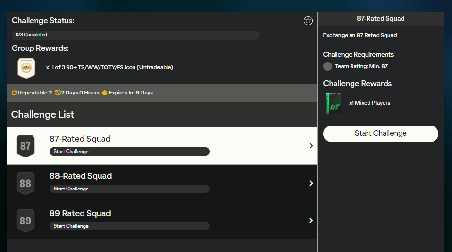 FC 24 TOTS: requisiti SCR icona a scelta 90+