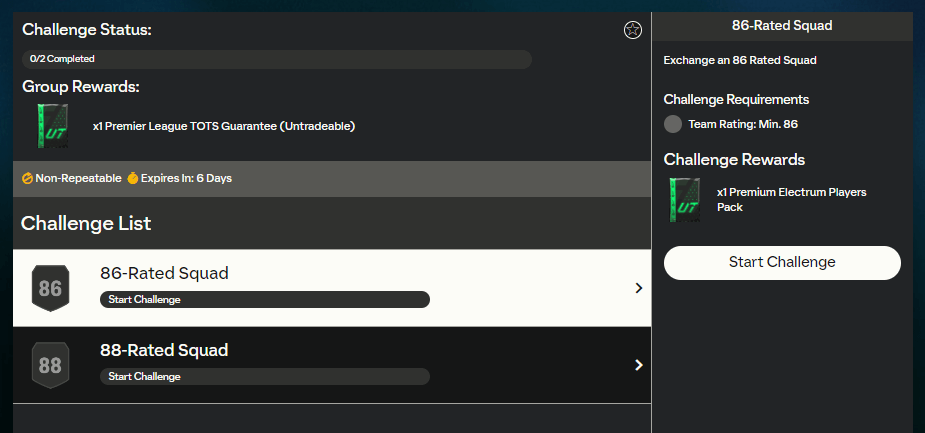 FC 24: requisiti SCR Premier League TOTS