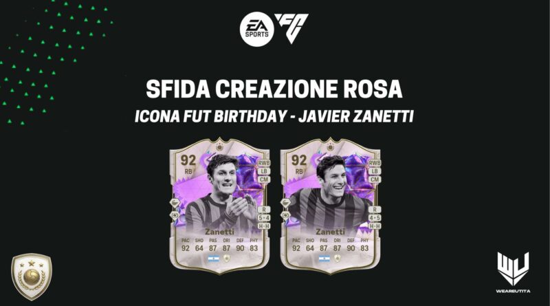 FC 24: Javier Zanetti Ultimate Birthday icon SBC