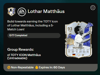 FC 24: requisiti SCR Matthaus Icona TOTY