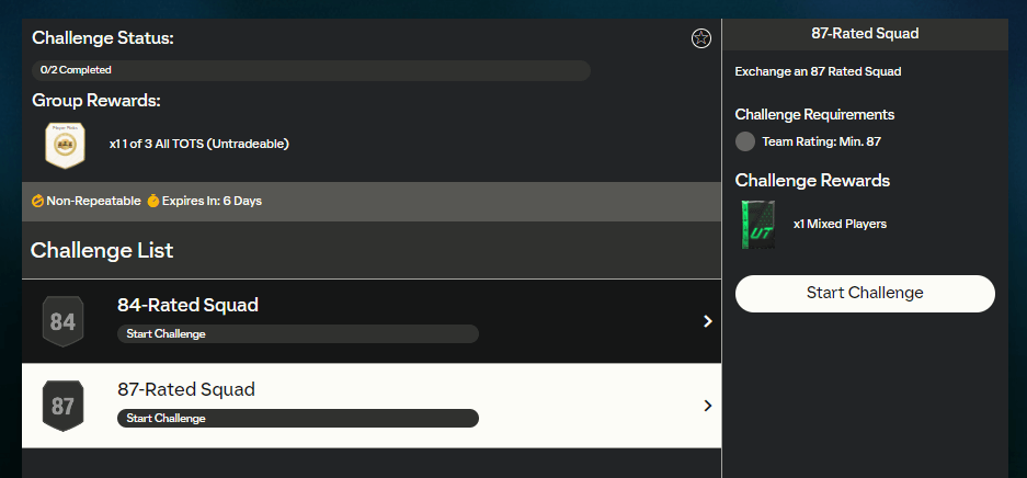 FC 24: requisiti SCR TOTS a scelta settimanale