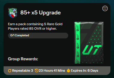 FC 24: 5x85+ upgrade