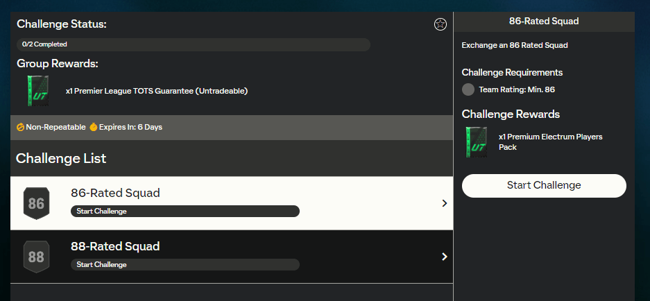 FC 24: requisiti SCR Premier League TOTS