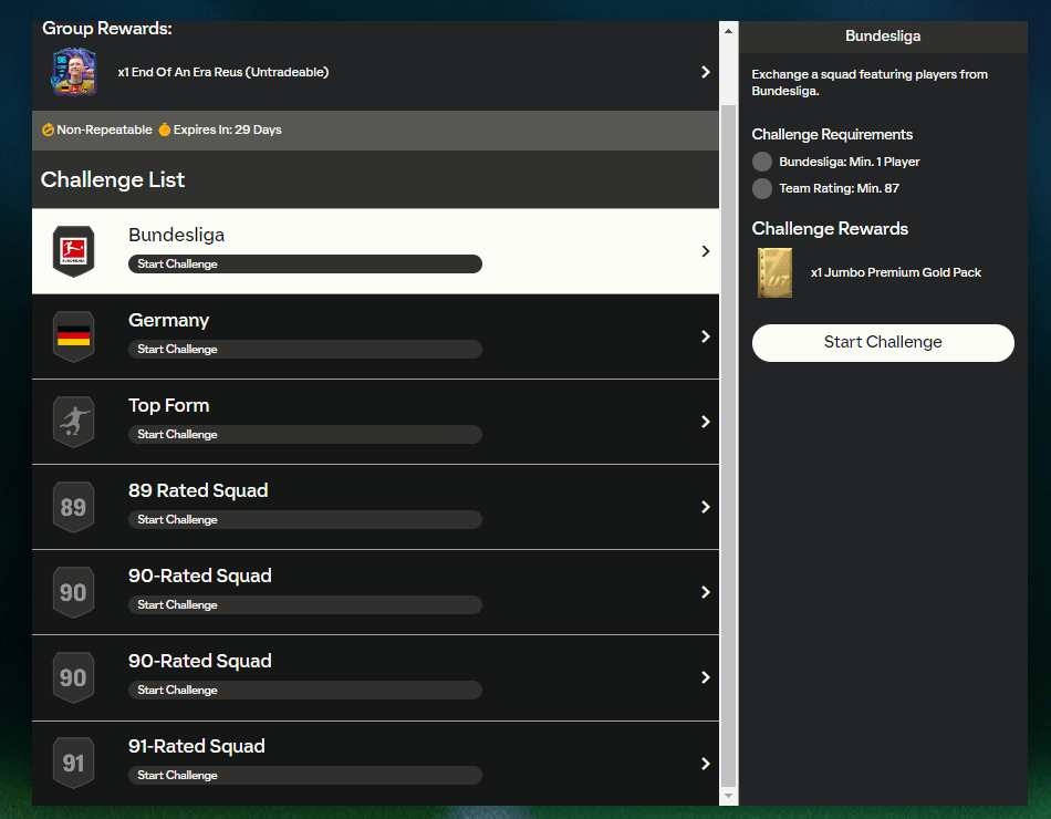 FC 24: requisiti SCR Marco Reus Fine di un'Era