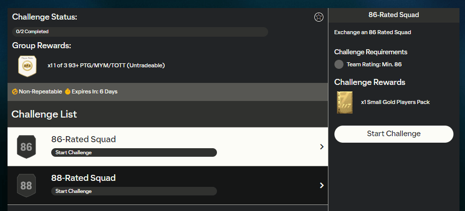 FC 24: requisiti SCR 93+ Festival of Football player pick