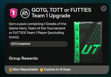 FC 24: upgrade FOTG, TOTT o Futties team 1