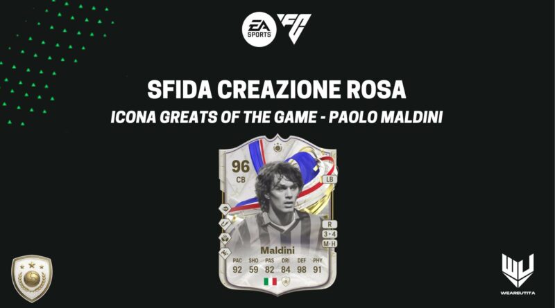 FC 24: Paolo Maldini Icona Greats of the Game SBC