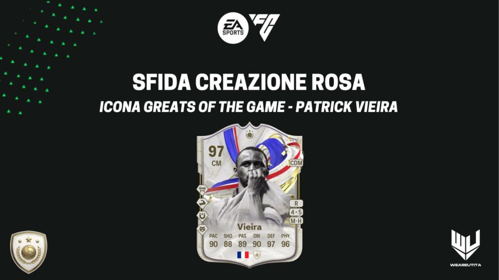 FC 24: Vieira Icona Greats of the Game SBC