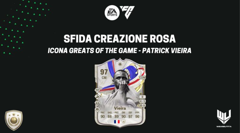 FC 24: Vieira Icona Greats of the Game SBC