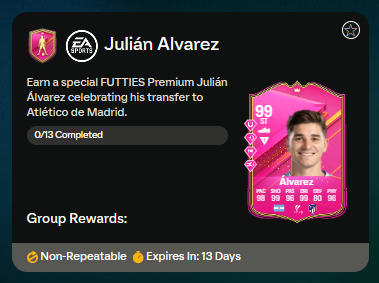 FC 24: requisiti SCR Julian Alvarez Futties Premium