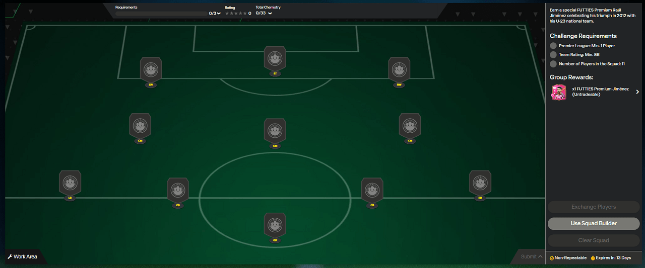 FC 24: requisiti SCR Raul Jimenez Futties Premium