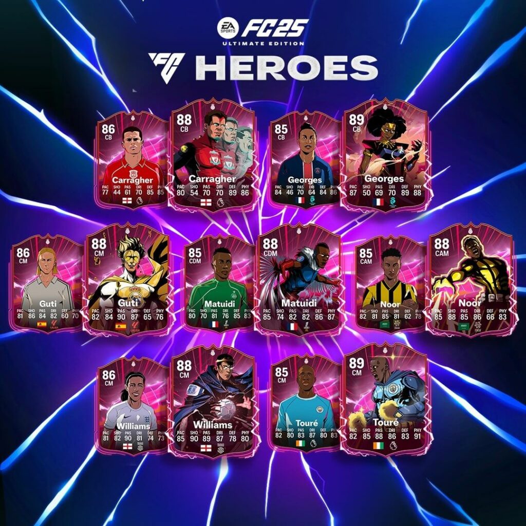 FC 25 Heroes: stats ufficiali parte 2