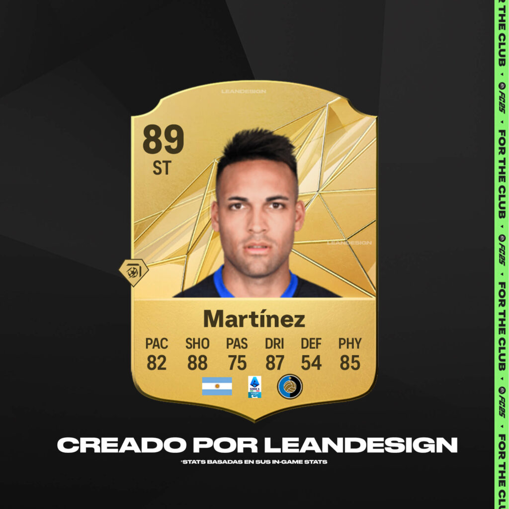 FC 25 Ratings: Lautaro Martinez FUT card