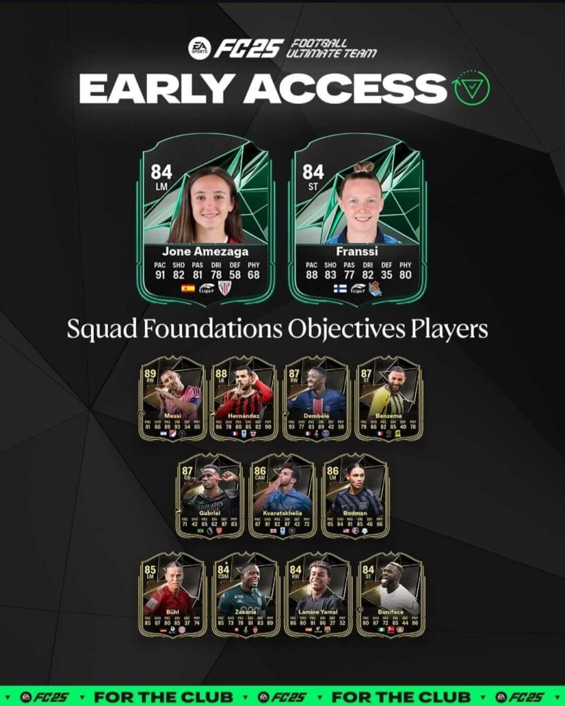 FC 25: Early Accesso Squad Foundation LaLiga F