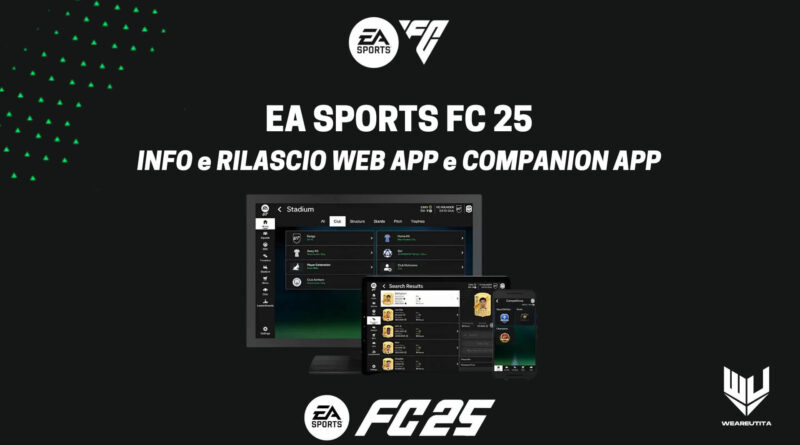 Informazioni e rilascio della Web App di EA FC 25