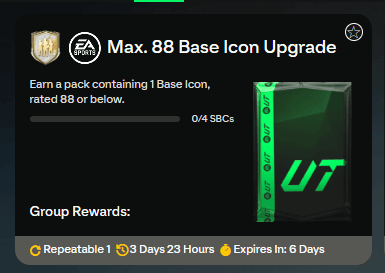 FC 25: max 88 Icon upgrade
