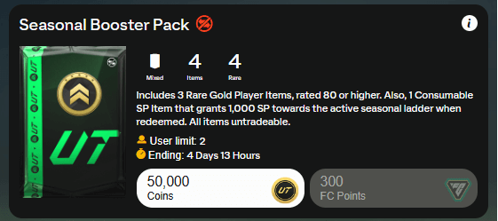 FC 25: Seasonal Booster promo Pack