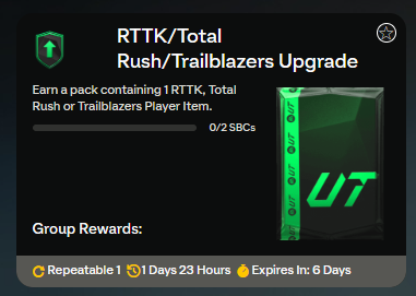 FC 25: RTTK/Total Rush/Trailblazers SBC