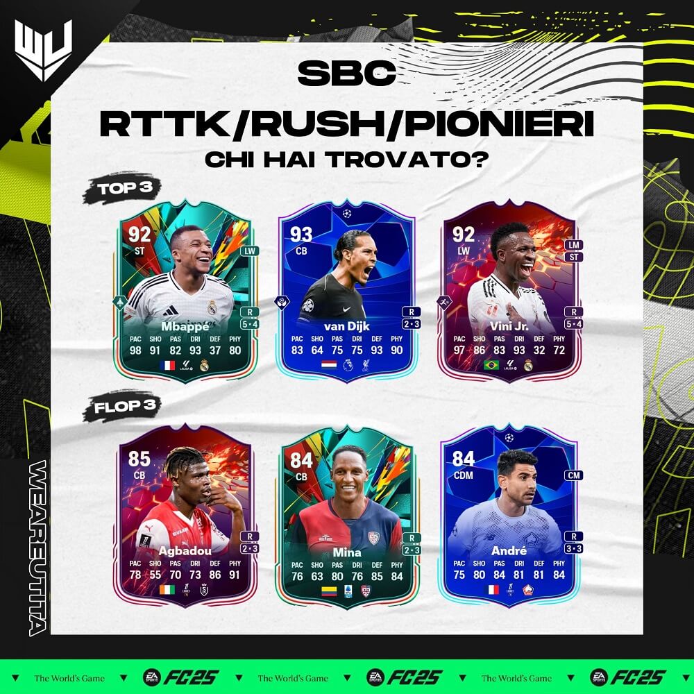 FC 25: pull SCR RTTK, Total Rush o Pionieri