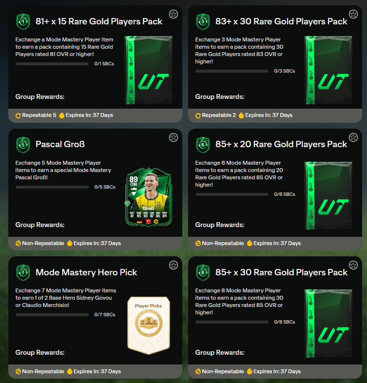 FC 25: premi modalità Maestria SCR