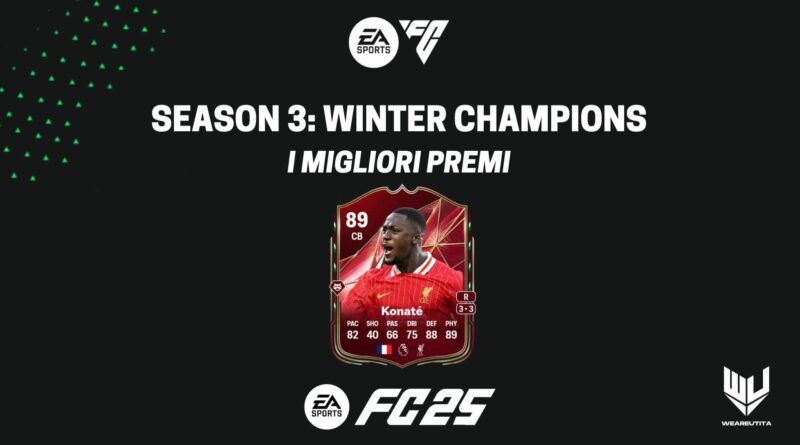 FC 25: i premi della season 3 Winter Champions